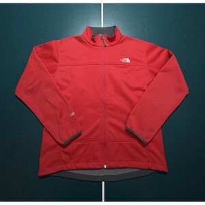 The North Face Summit Series Windstopper Jacket Men's XL Red Gray Softshell TNF